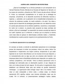 Acerca del concepto de estrategia