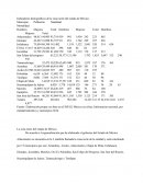 Indicadores demográficos de la zona norte del estado de México