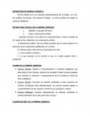 ESTRUCTURA LÓGICA DE LA NORMA JURÍDICA