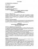 Ley facilitacion comercio exterior