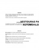 La demanda de los accesorios para automóviles ha aumentado estos últimos años y centrándonos objetivamente en las vestiduras. Surge la idea de producir dicho producto