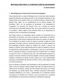METODOLOGÍA PARA LA CONSTRUCCIÓN DE ESCENARIOS