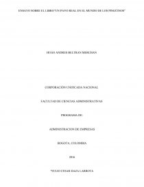 Ensayo del libro un pavo real en el mundo de los pinguinos. Página 1