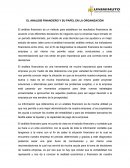 EL ANALISIS FINANCIERO Y SU PAPEL EN LA ORGANIZACIÓN