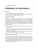 TALLER DE ELECTRÓNICA Soldadura en electrónica