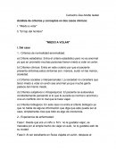 Análisis de criterios y conceptos en dos casos clínicos