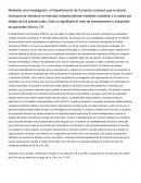 Mediante una investigación, el Departamento de Comercio concluyó que el azúcar mexicana se introduce en mercado estadounidense mediante subsidios