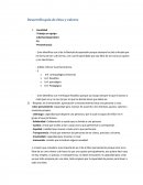 Desarrollo guía de ética y valores