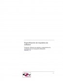 ESPECIFICACION DE SOFTWARE