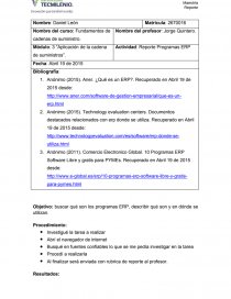 Reporte Programas ERP. Página 1
