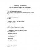 Preguntas libro un angel en el cuarto de huespedes