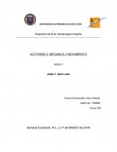 Actividad de fisica mecanica y movimiento