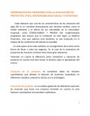 INFORMACION NO FINANCIERA PARA LA EVALUACION DE PROYECTOS: ETICA, RESPONSABILIDAD SOCIAL Y ESTRATEGIA