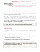 Objetivos de Calidad. Preparación y resolución de UN TRABAJO INDIVIDUAL