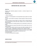 OBTENCION DEL GAS CLORO
