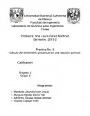 Cálculo del rendimiento porcentual en una reacción química