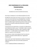 DOS PANORAMAS DE LA REALIDAD TRIDIMENSIONAL