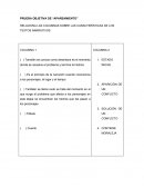 PRUEBA OBJETIVA DE “APAREAMIENTO”