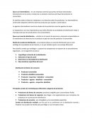 Que es un intermediario .- es una empresa comercial que presta servicios relacionados directamente con la venta o compra de un producto mientras este fluye del productor al consumidos