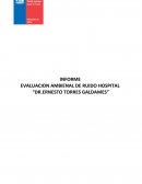 INFORME EVALUACION AMBIENAL DE RUIDO HOSPITAL