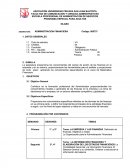LA ADMINISTRACIÓN FINANCIERA.