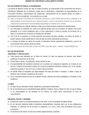 NORMAS DE CONVIVENCIA y REGLAMENTO INTERNO DE LOS PADRES DE FAMILIA O APODERADOS