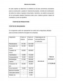 Evaluacion de Proyecto. Calculo de Costos