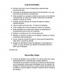 Apuntes Varios. Lista de Actividades