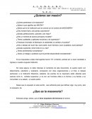 ¿Sabes que es la institución que se conoce con el nombre de MASONERÍA?.