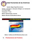 “EL IMPACTO DE LA DISCRIMINACIÓN SOCIAL DENTRO DE LA COMUNIDAD GAY”