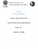 Orientacion. Actividad diagnostica