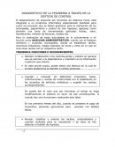 DIAGNOSTICIO DE LA TESORERIA A TRAVES DE LA GESTION DE CONTROL