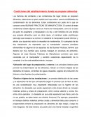 Condiciones de establecimiento donde se preparan alimentos