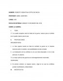 Sobre la guerra tesis