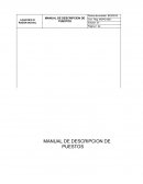 MANUAL DE DESCRIPCION DE PUESTOS .Como mejorar la gestión de la administración de recursos humanos