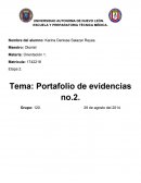 Etapa 2. Tema: Portafolio de evidencias no.2.