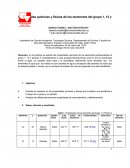 Propiedades quimicas y fisicas de los elementos del grupo 1.
