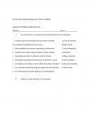 Examen de español proyecto 1 . primer grado.