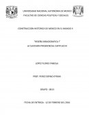 CONSTRUCCIÓN HISTORICA DE MÉXICO EN EL MUNDO