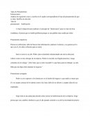 Tipos de Pensamientos. Justificación