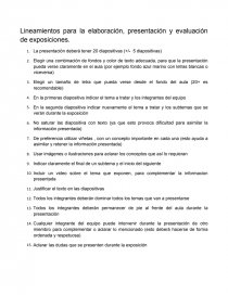 Como debe de ir una exposicion y reporte.. Página 1