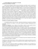 Evolución Histórica de la Agricultura en Venezuela