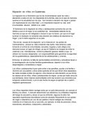 Migración de niños en Guatemala.