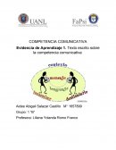 Evidencia de Aprendizaje 1. Texto escrito sobre la competencia comunicativa