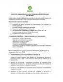 ASISTENTE ADMINISTRATIVA/O DEL PROGRAMA DE COOPERACION VOLUNTARIA