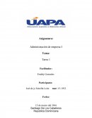 Administración de empresa tarea.