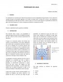 Informe propiedades del agua