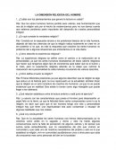 LA DIMENSIÓN RELIGIOSA DEL HOMBRE.