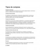 Cuando el responsable del departamento de compras adquiere bienes o servicios en el país, se entiende que son compras nacionales..