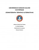 CROMOTERAPIA TERAPIAS ALTERNATIVAS